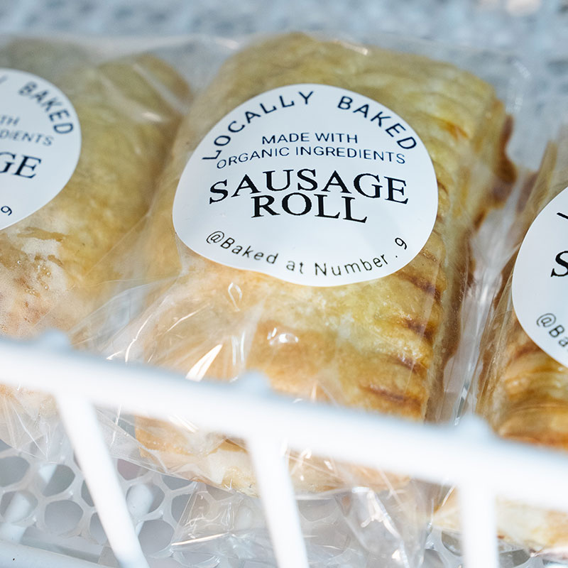 Locally baked sausage rolls